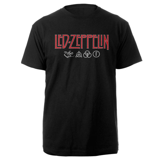 Led Zeppelin Symbols T Shirt - Ireland Vinyl