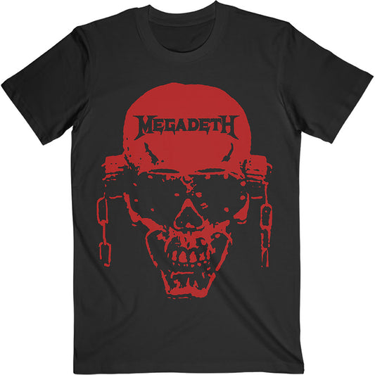 Megadeth Tee: Vic Hi-Contrast Red - Ireland Vinyl