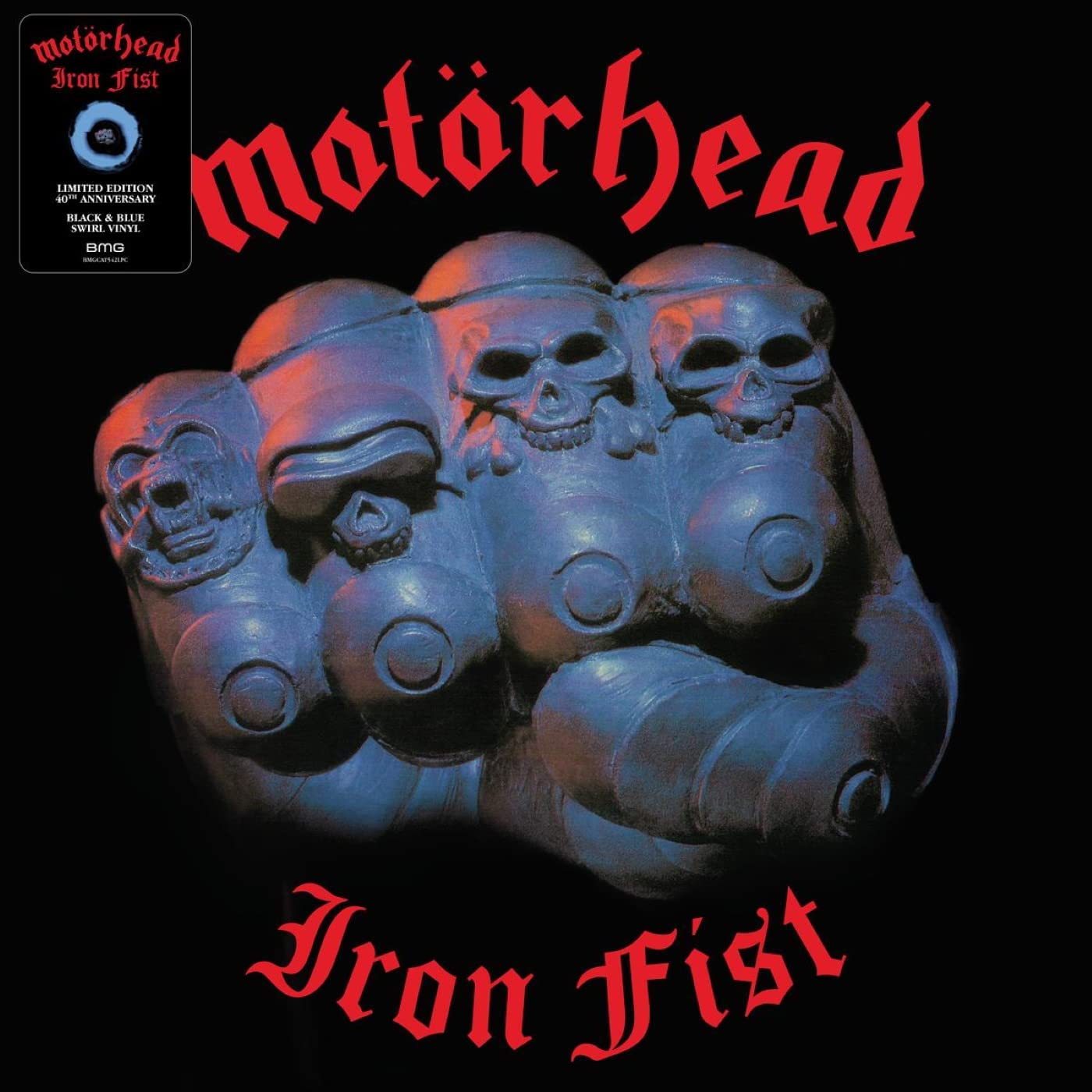 Motorhead Iron Fist Blue Swirl - Ireland Vinyl