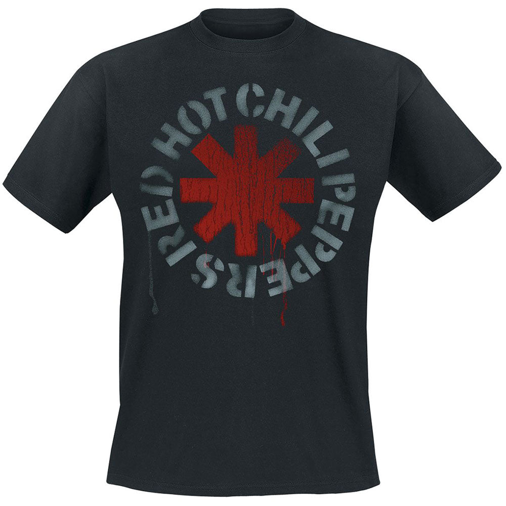 Red Hot Chili Peppers Tee: Stencil - Ireland Vinyl